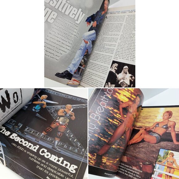 WCW Wrestling Magazine Vintage 2000 nWo DDP Miss Hancock Posters Unread Stock - Picture 5 of 11